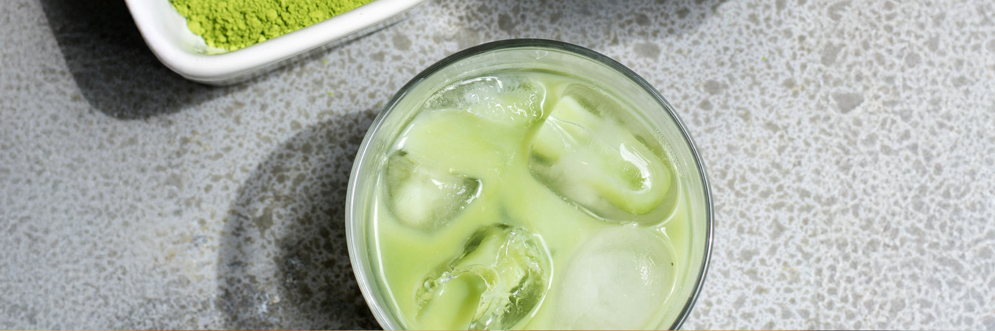 Iced matcha banner