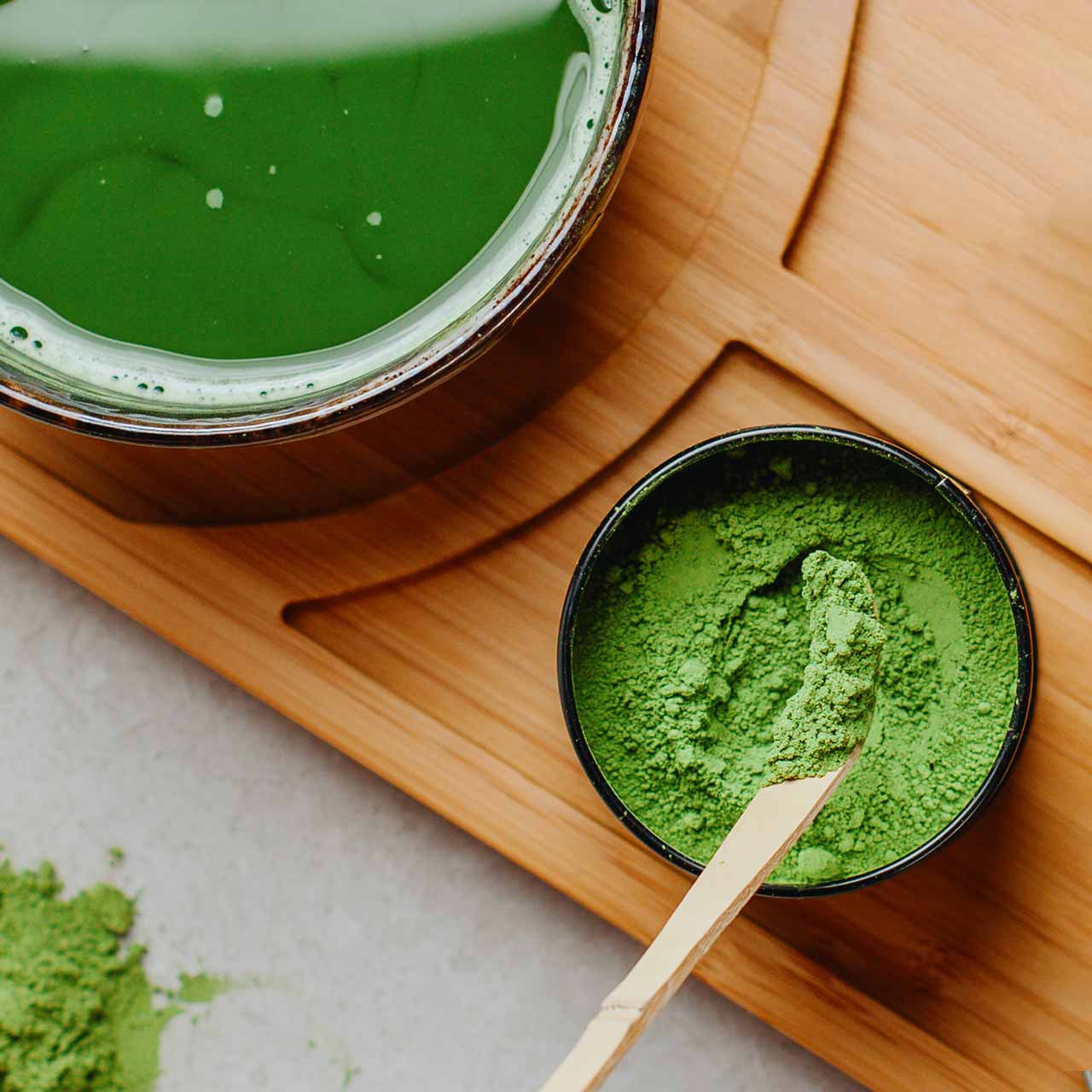 Matcha-Pulver in Zeremonienqualität