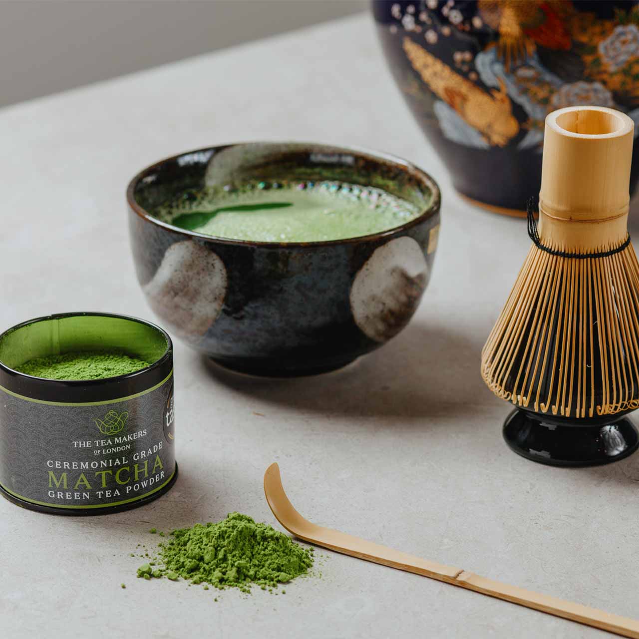 Matcha-Pulver in Zeremonienqualität