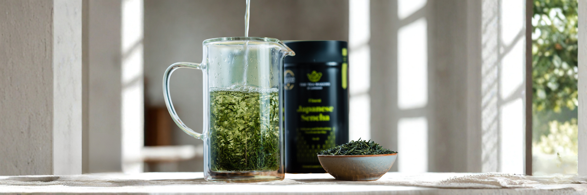 green tea with french press