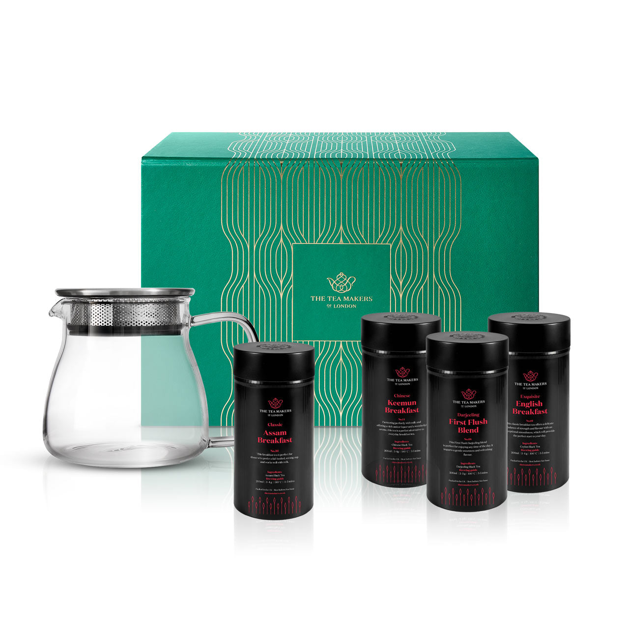 Infuser Teapot & Tea Caddy Gift Set