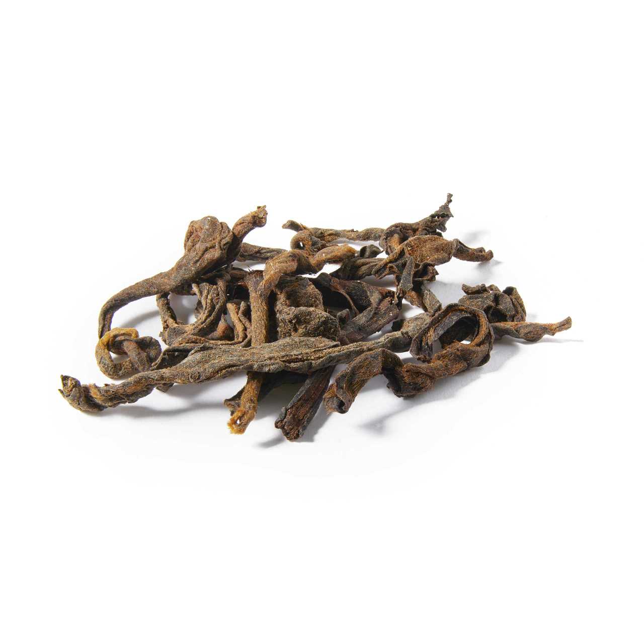 A macro pile of Lincang Ripe Pu-Erh Loose Leaf tea