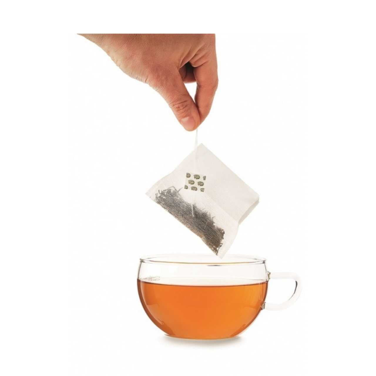 Fill Your Own Teabag with a cup with the infusion